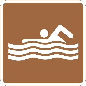 游泳标志牌