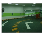 广州地下停车场出入口交通标线